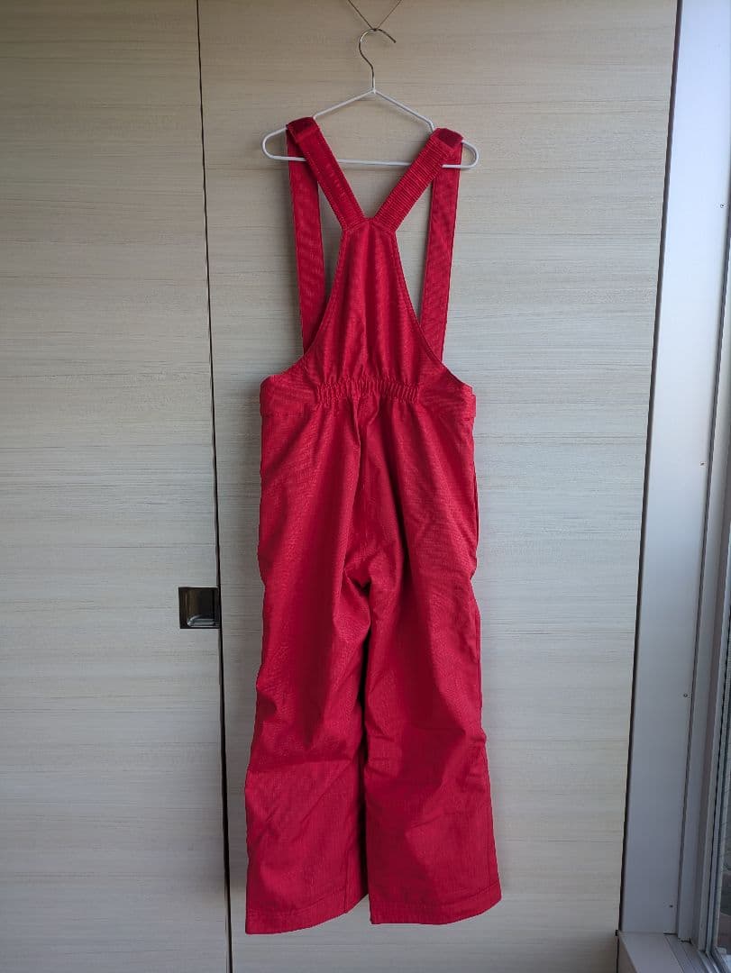 デサント 子ども用スキーウェア /サイズ調整可能 黒/赤 着脱フード付き130