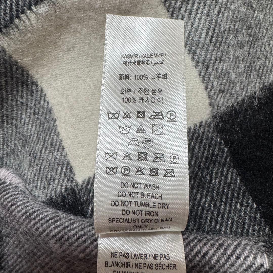 極美品 近年モデルBURBERRY バーバリー チェック カシミヤマフラー