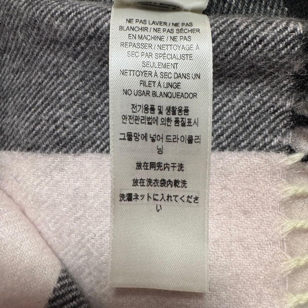 極美品 近年モデルBURBERRY バーバリー チェック カシミヤマフラー