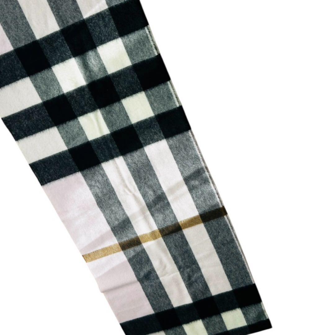 極美品 近年モデルBURBERRY バーバリー チェック カシミヤマフラー