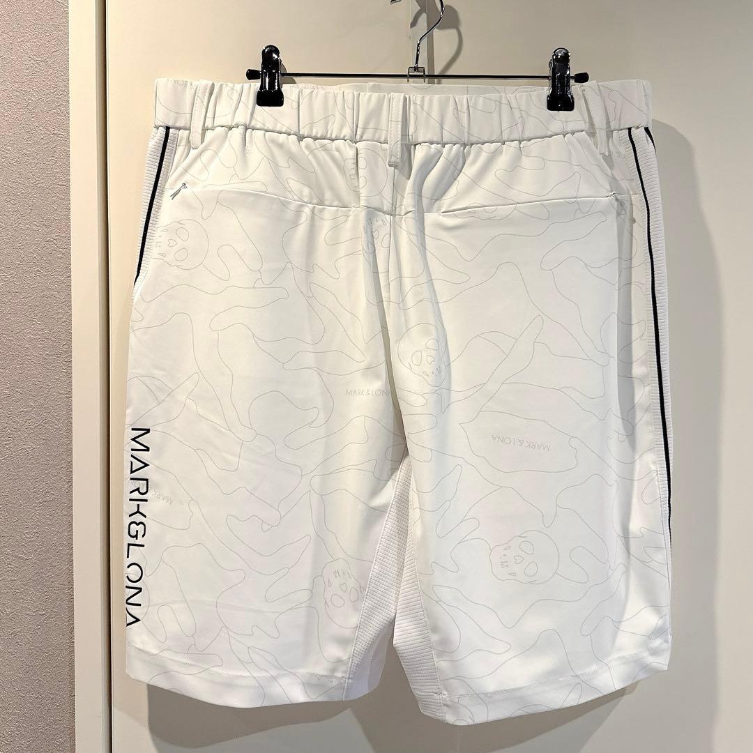 新品 ★ MARK&LONA ショーツ 白 マーク＆ロナ ハーフパンツ