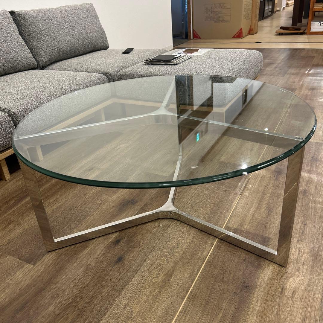 ガラステーブル センターテーブル ラウンドテーブル 丸テーブル 強化ガラス