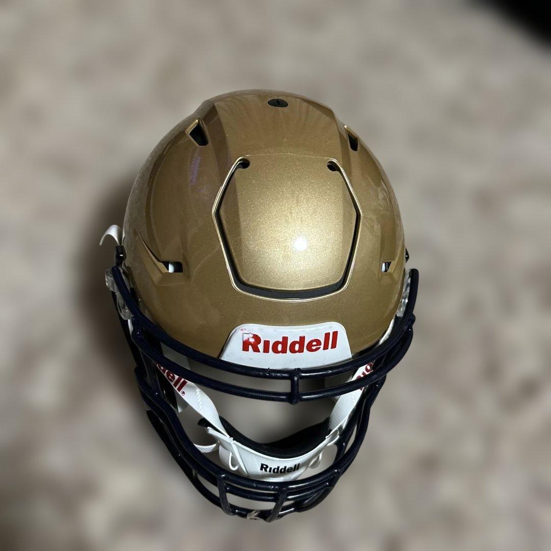Riddell ゴールド アメリカンフットボールヘルメット　S