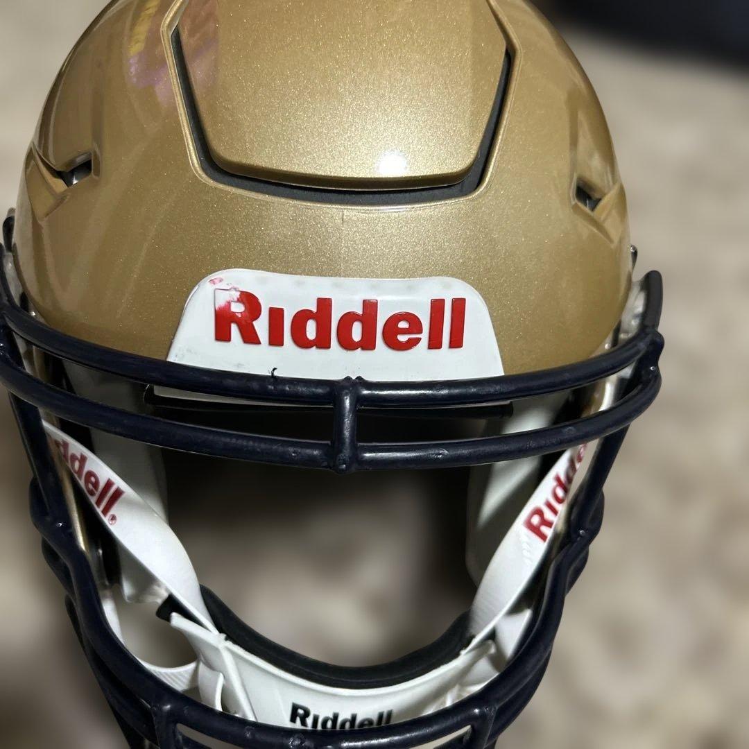 Riddell ゴールド アメリカンフットボールヘルメット　S