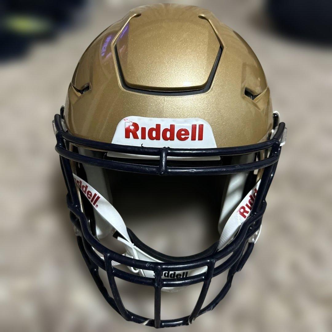 Riddell ゴールド アメリカンフットボールヘルメット　S