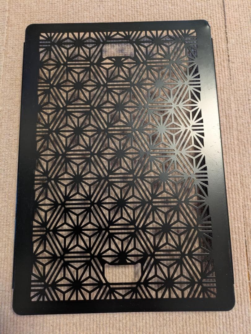 802products フラットバーナー 蓋 ブラックアイアン 麻の葉