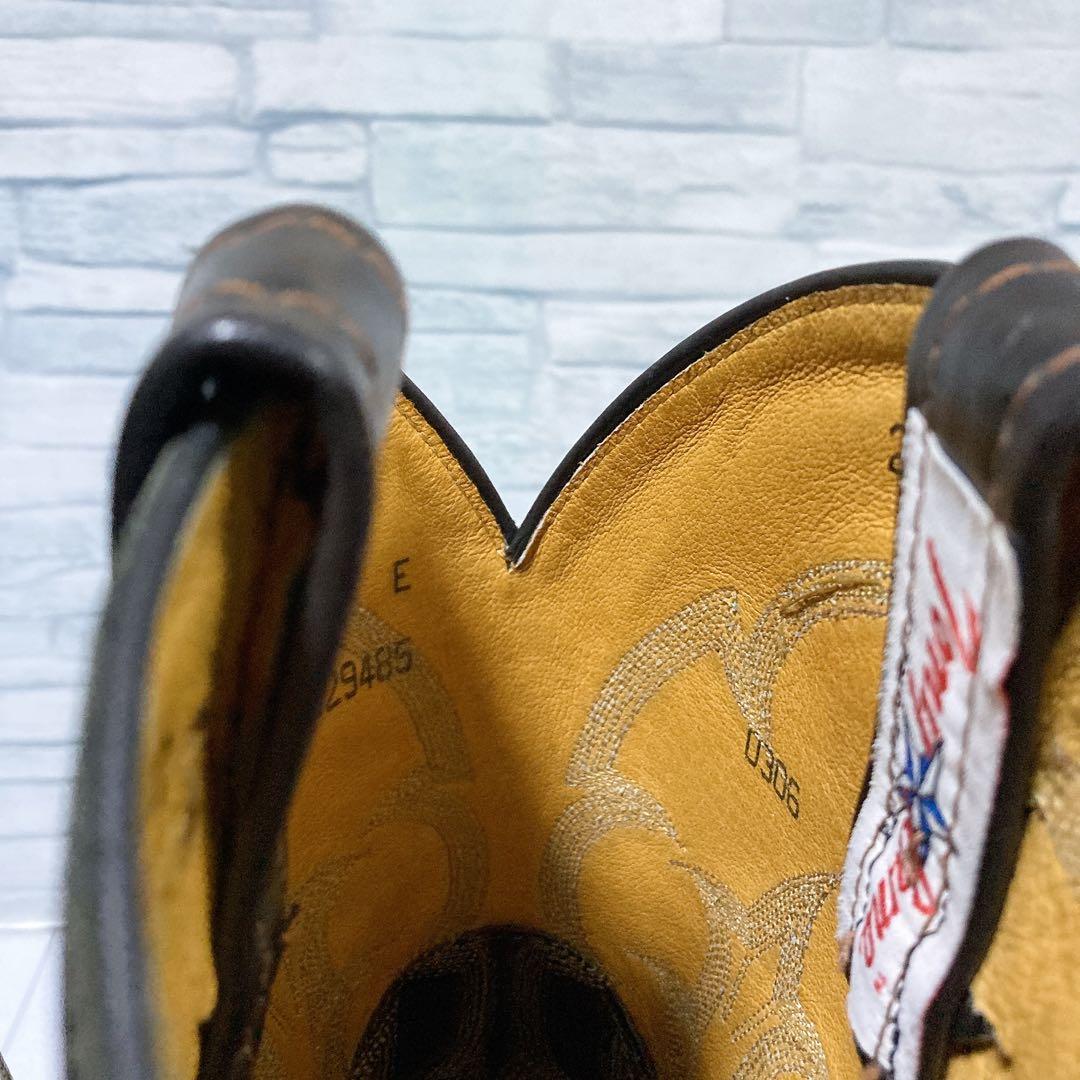 美品 トニーラマ ウエスタンブーツ 星コンチョ ブラウン 27 US9 USA