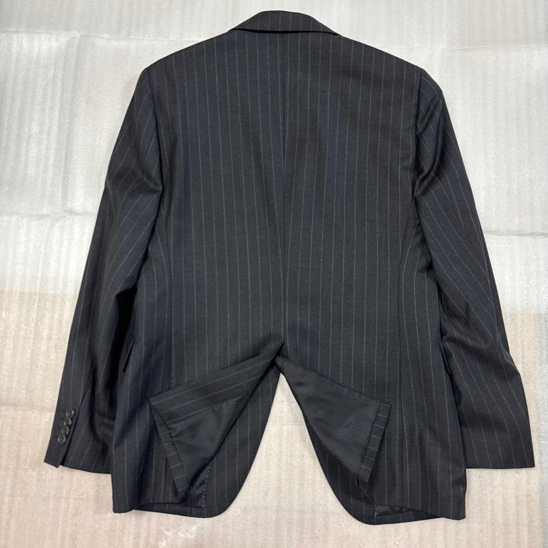 未使用級美品✨A5 イタリア高級CANONICO生地 グレーストライプ