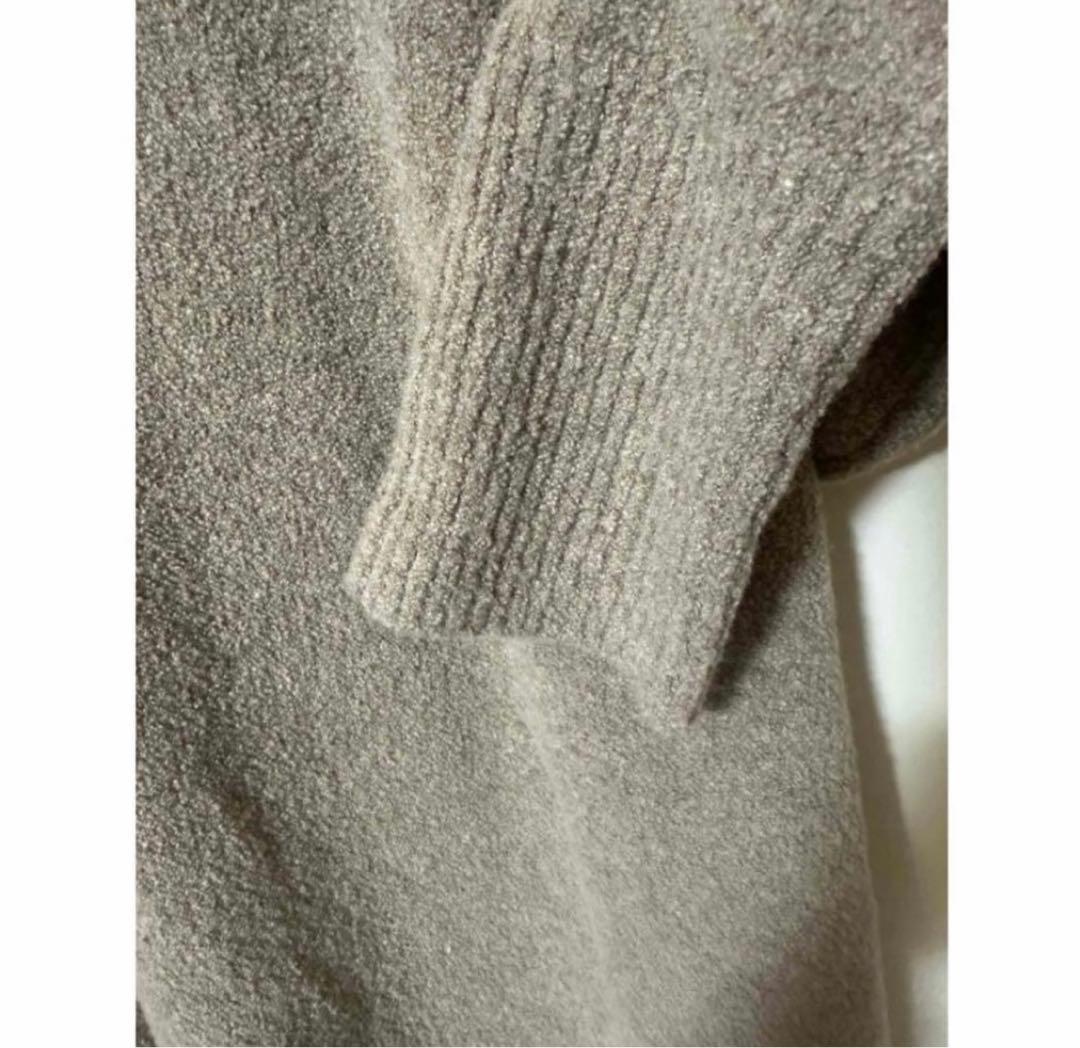 美品★カレンソロジー　ウールポアンニットワンピース　ベージュ