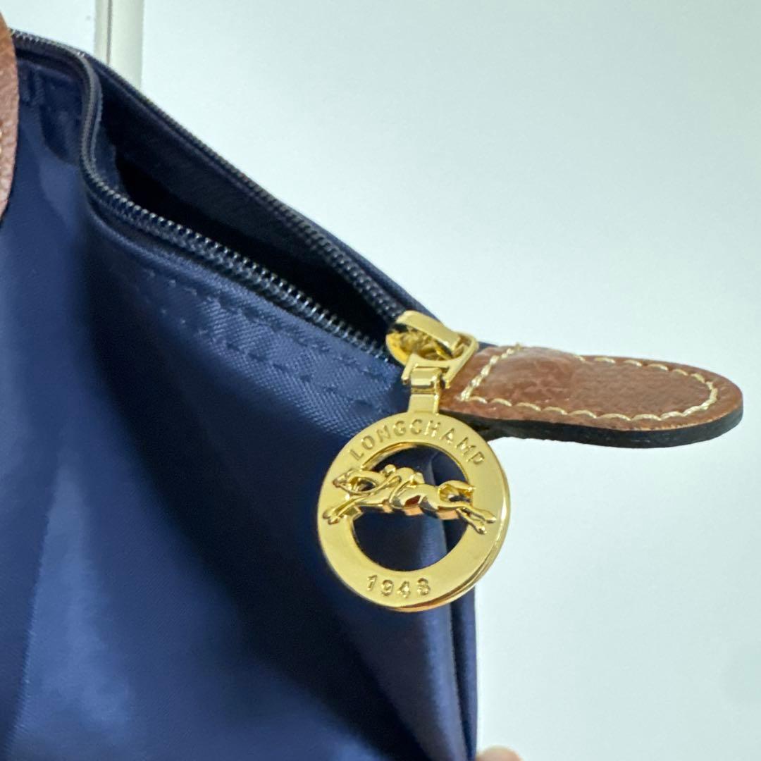 プリアージュ　 L ショルダーバッグ　ネイビー