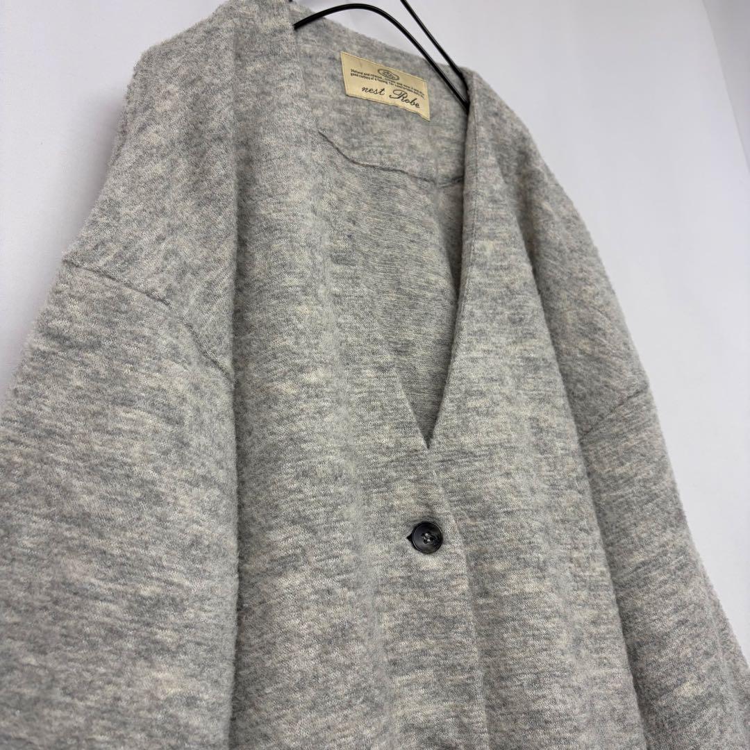 nest Robe ウールコート　ノーカラーコート　ワイドコート