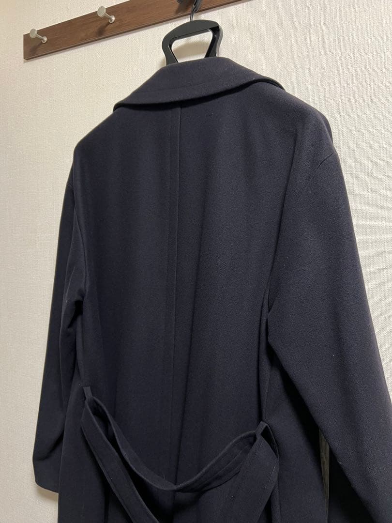 【格安】Hevo OSTUNIシングルベルテッドウールコートネイビー50