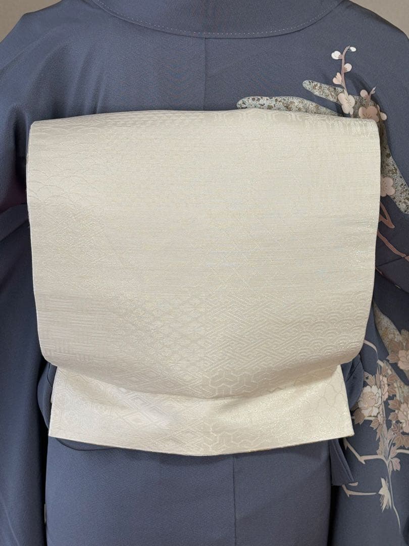 専用3000円引4点フルセット　正絹訪問着　袋帯　帯揚げ　帯締め袋帯リバーシブル