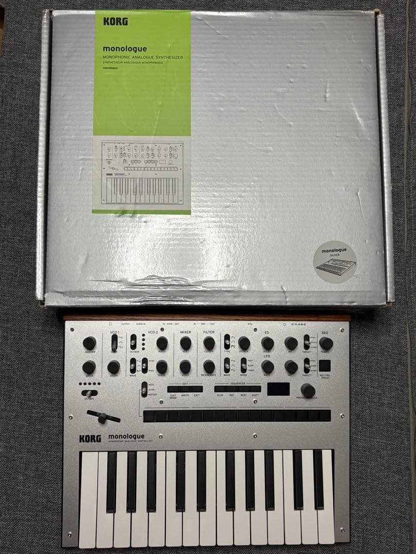 【本体美品】KORG monologue シルバー アナログシンセサイザー