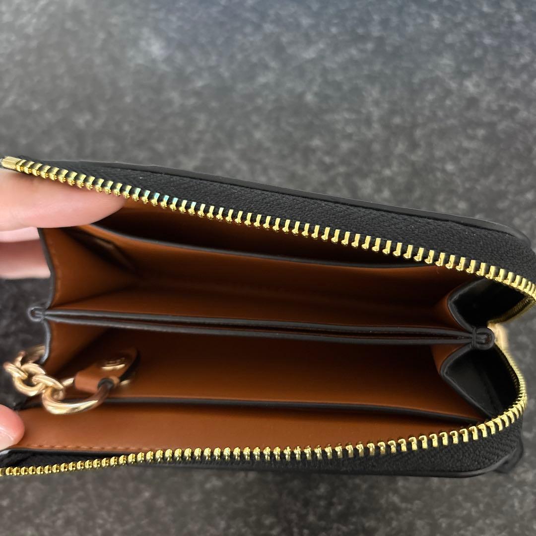 いちご　COACH キーケース ブラウン/ブラック