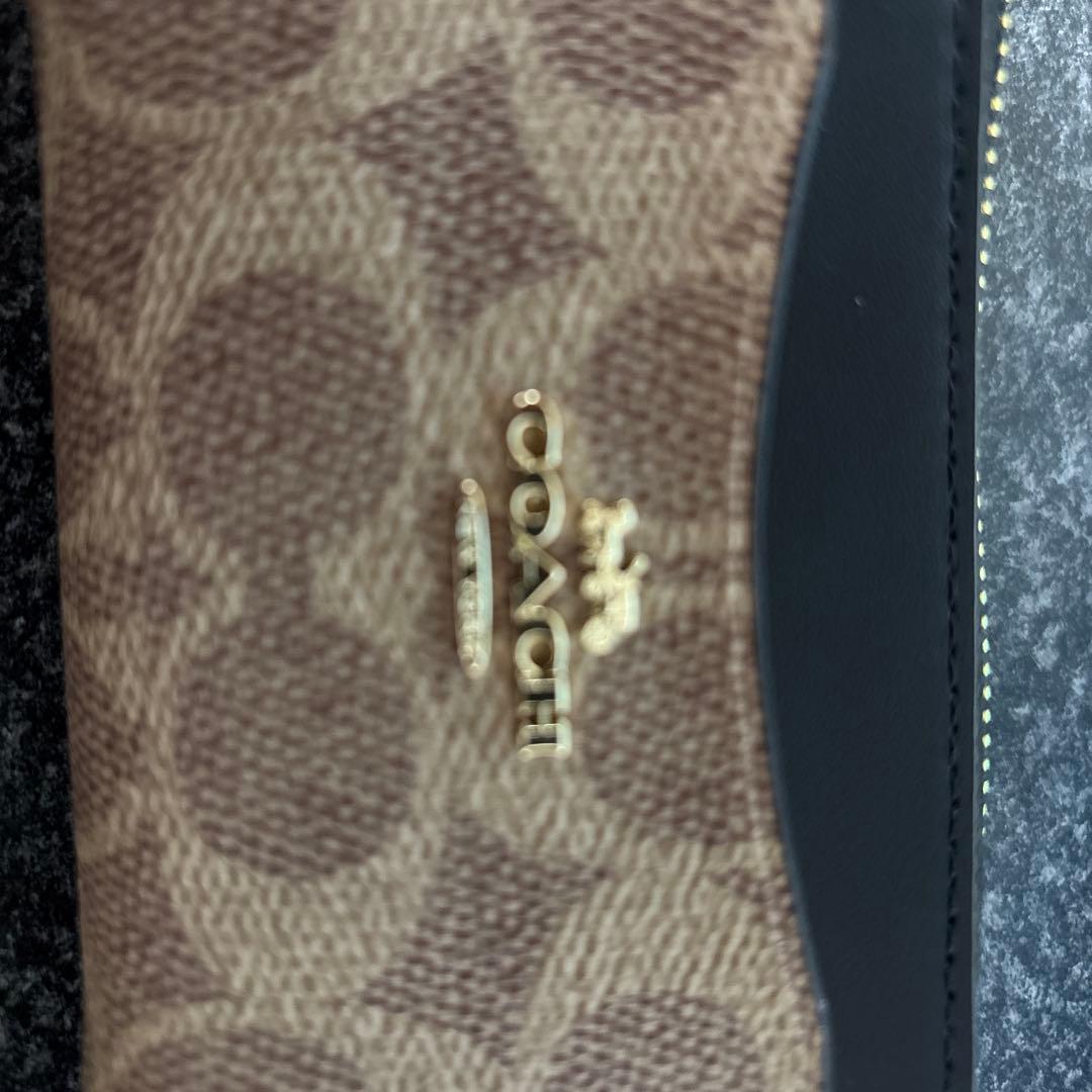 いちご　COACH キーケース ブラウン/ブラック