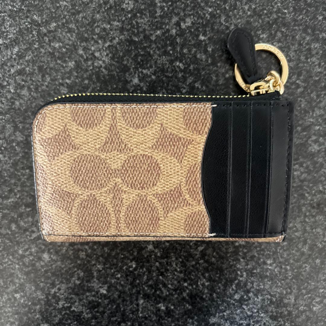 いちご　COACH キーケース ブラウン/ブラック