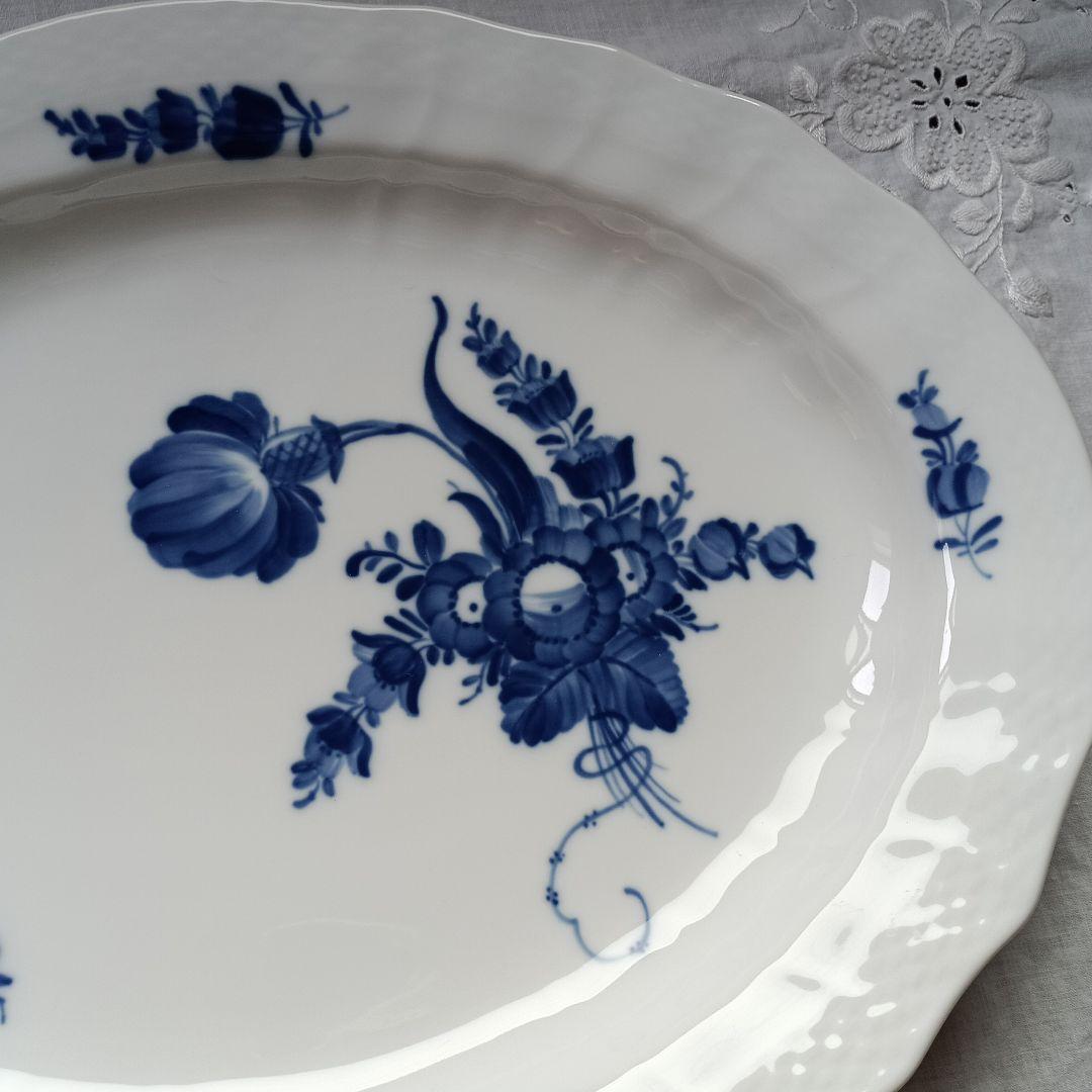 ロイヤルコペンハーゲン　ブルーフラワー　オーバルプレート