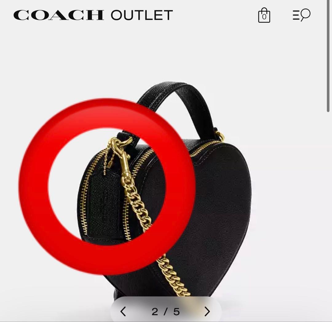 COACH ハートクロスボディバッグ