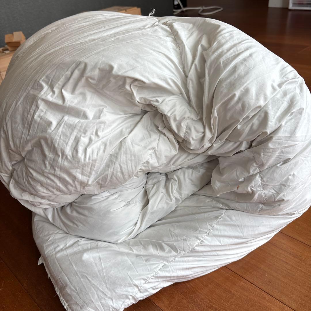 美品⭐︎MUJI羽毛布団 無印良品羽毛掛け布団 ダブルサイズ190✕210