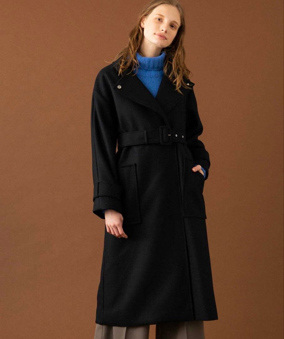 ★wakame★UNITEDTOKYO 2wayロングコート　ブラック　2