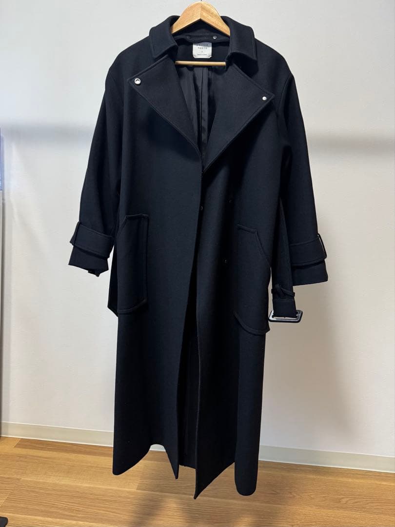 ★wakame★UNITEDTOKYO 2wayロングコート　ブラック　2