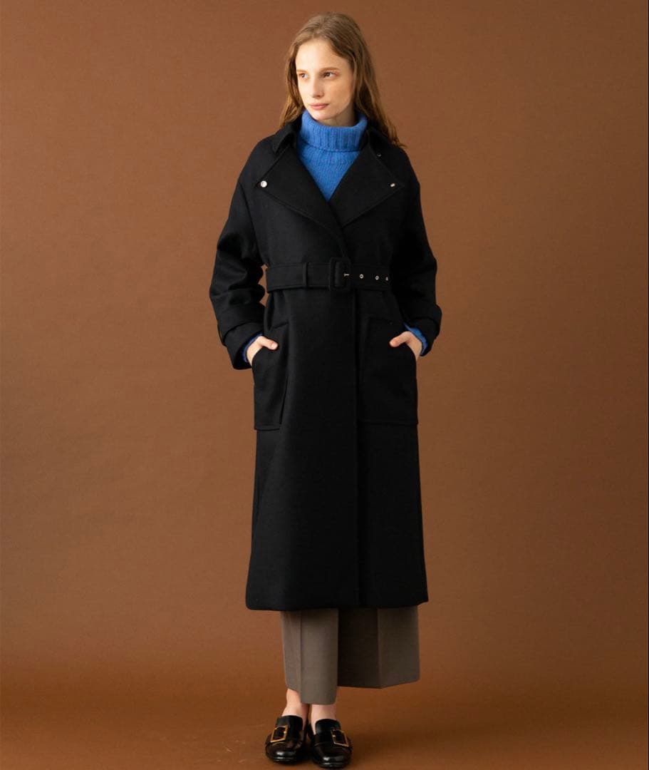 ★wakame★UNITEDTOKYO 2wayロングコート　ブラック　2