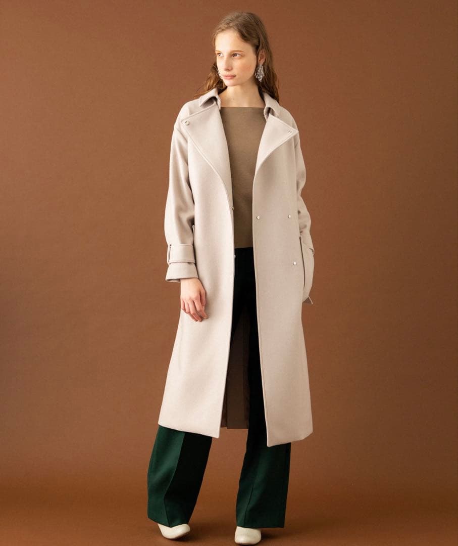 ★wakame★UNITEDTOKYO 2wayロングコート　ブラック　2