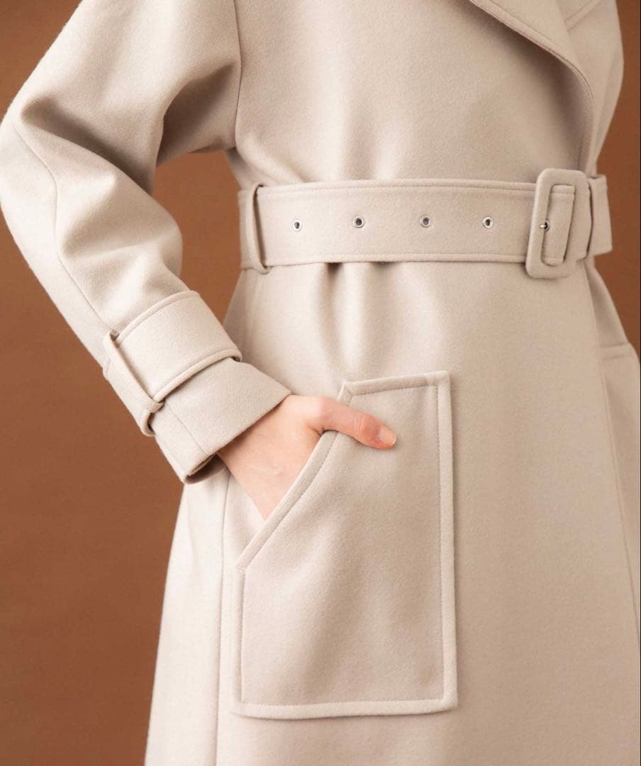 ★wakame★UNITEDTOKYO 2wayロングコート　ブラック　2