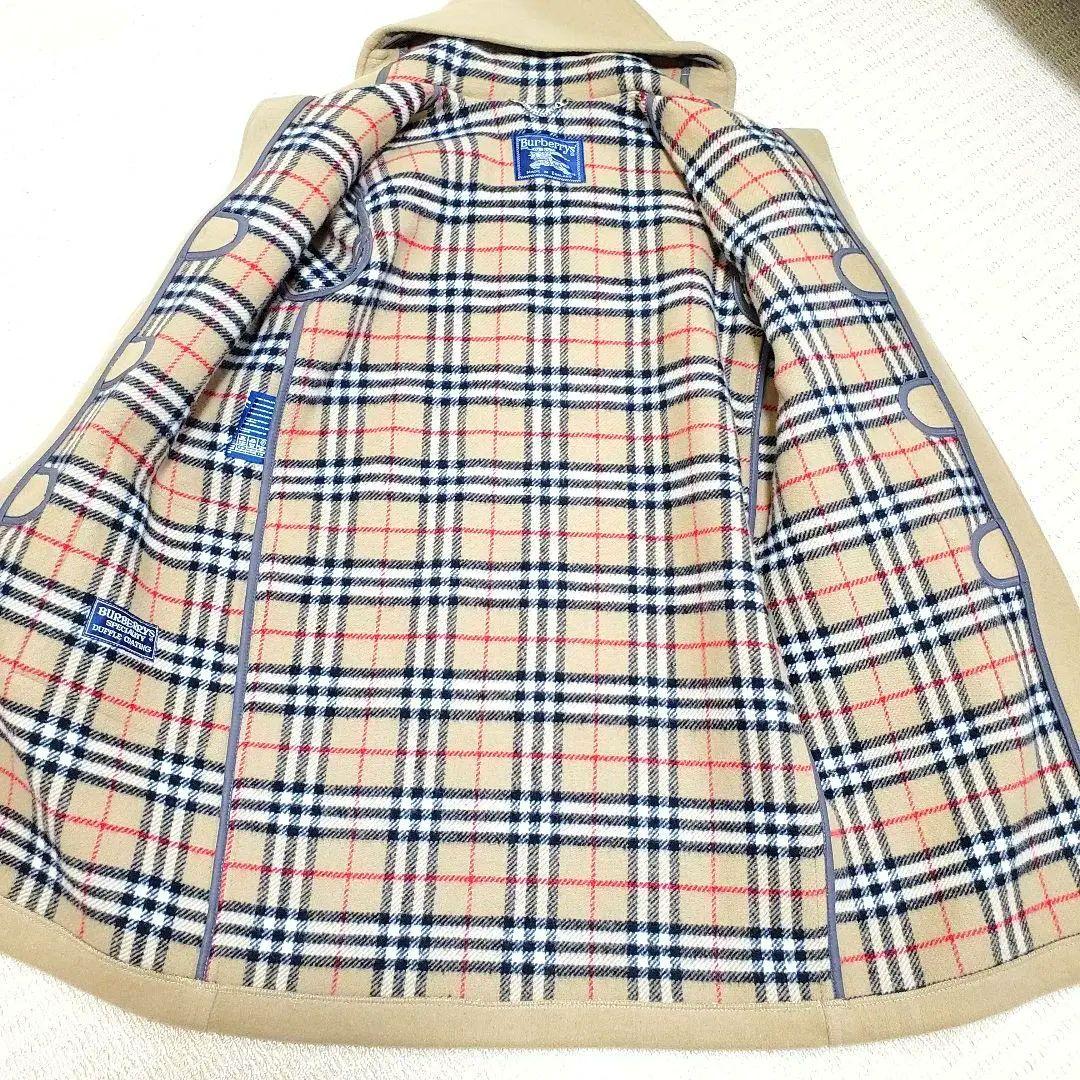 美品✨バーバリー ノバチェック ダッフルコート ロング 英国製 キャメル