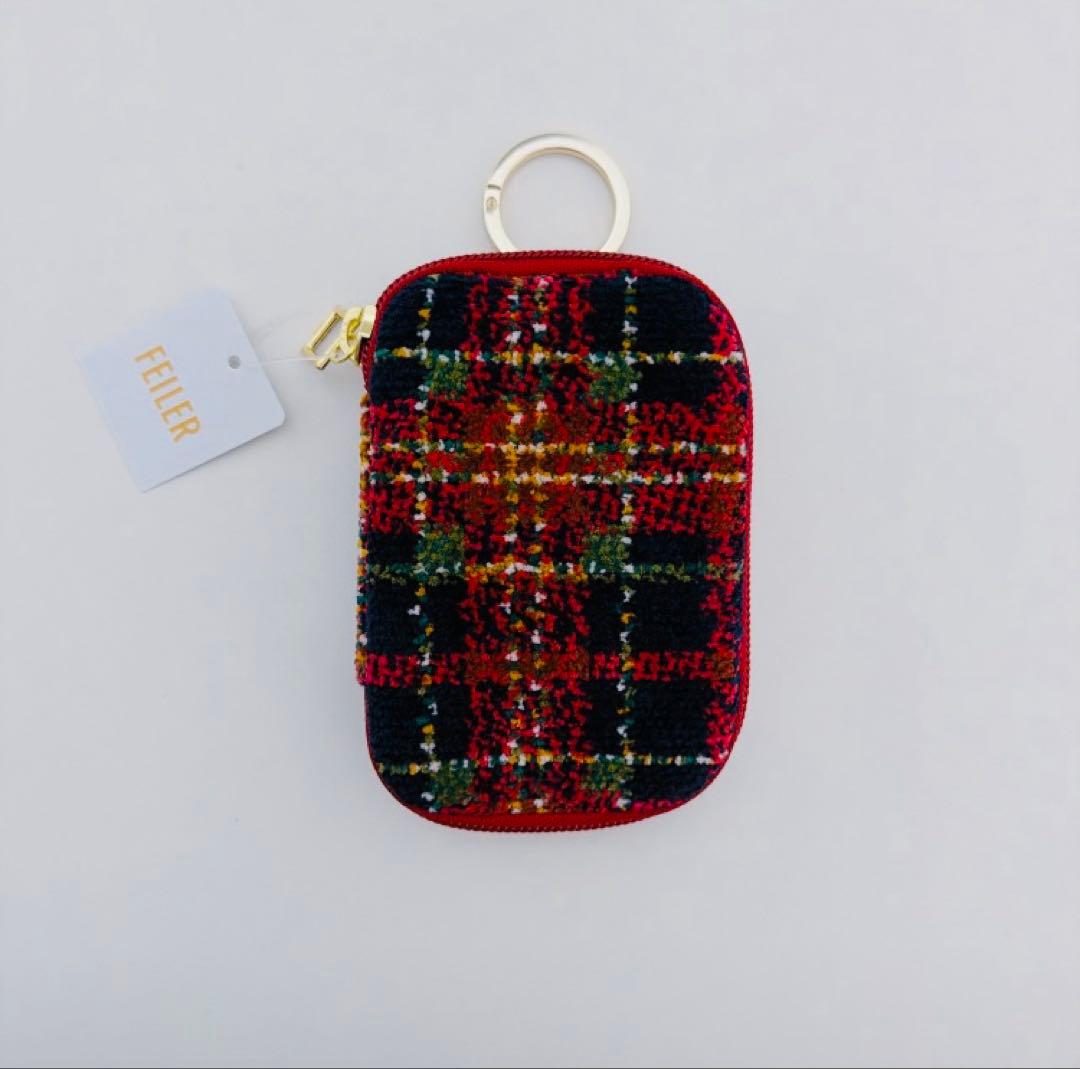 【完売品】フェイラー　FEILER カード＆キーポーチ　タータンムード