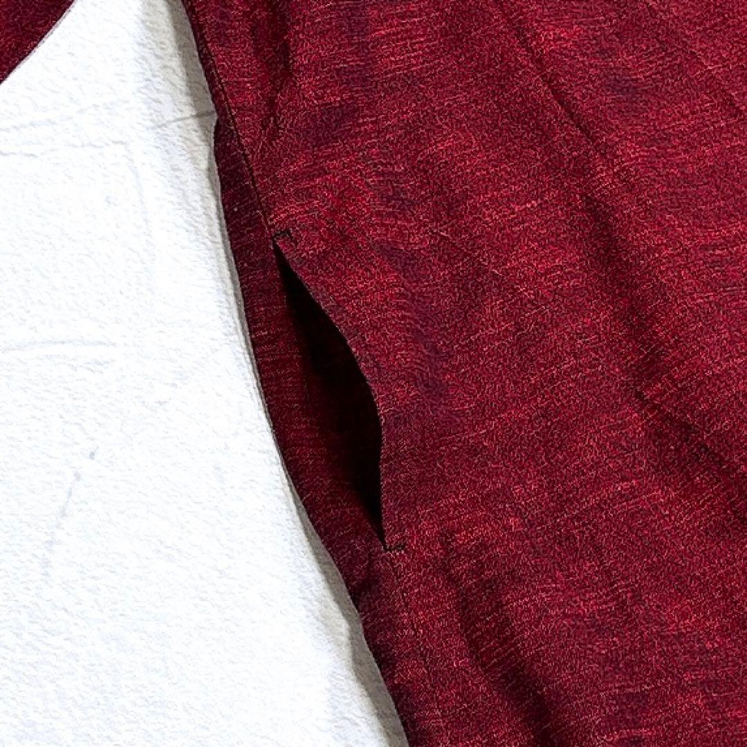 美品✨ギエモン　久留米絣　シャツ　チュニック　ワンピース　ロゴボタン　比翼　近年