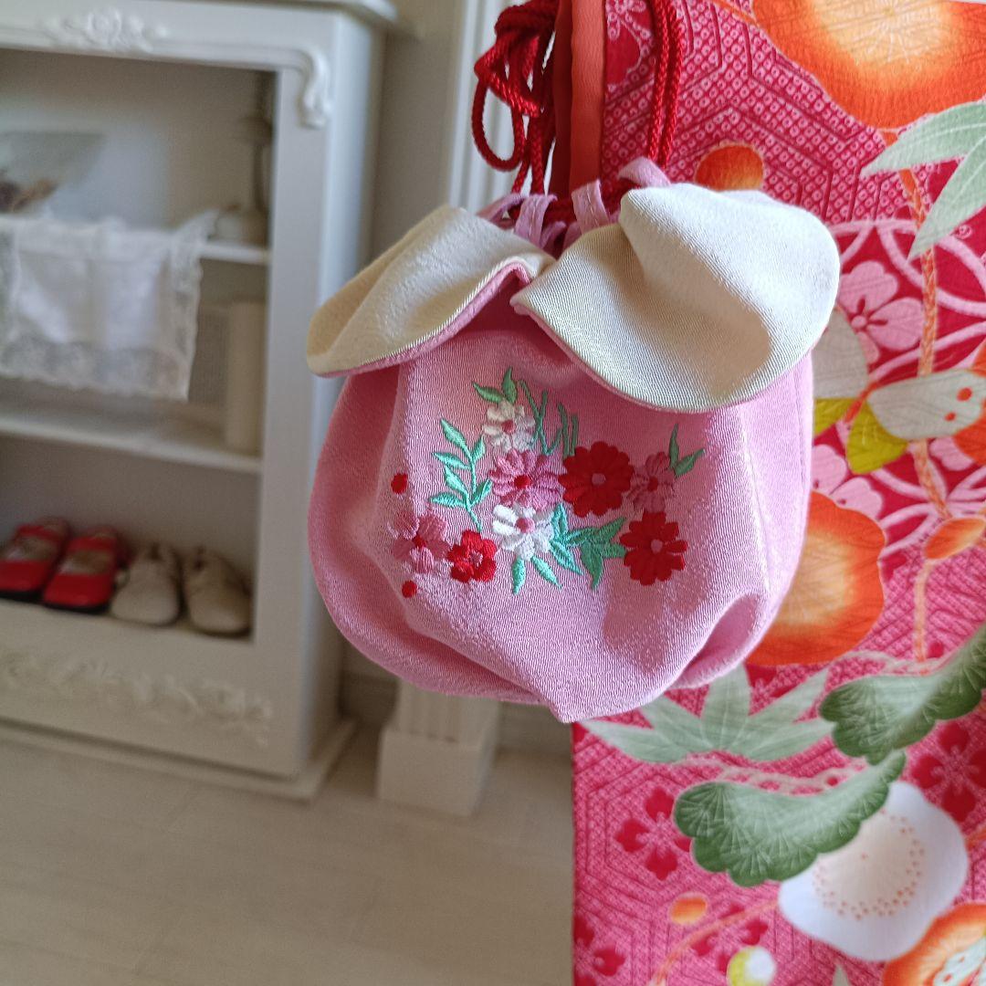 ブランド九重着物と作り帯☆七五三3歳フルセット