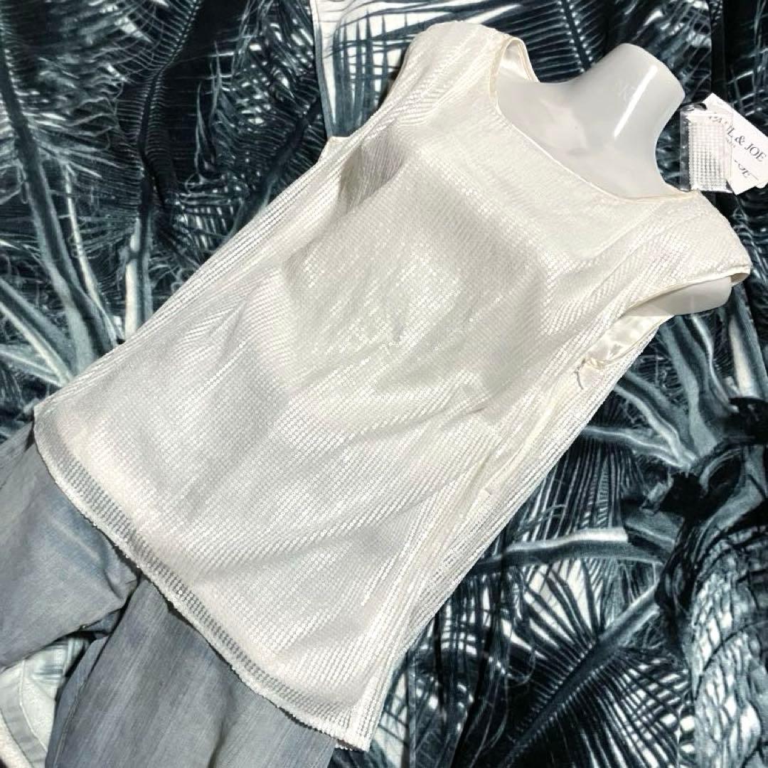 タグ付 新品 未使用品 PAUL & JOEスパンコール シルク チュニック