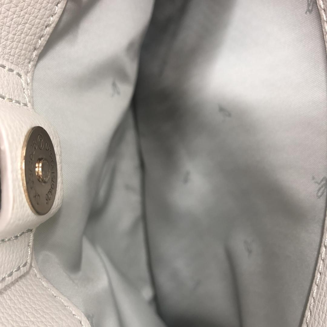 美品　agnes b. アニエスベーグレー レザー　ショルダーバッグ　2WAY