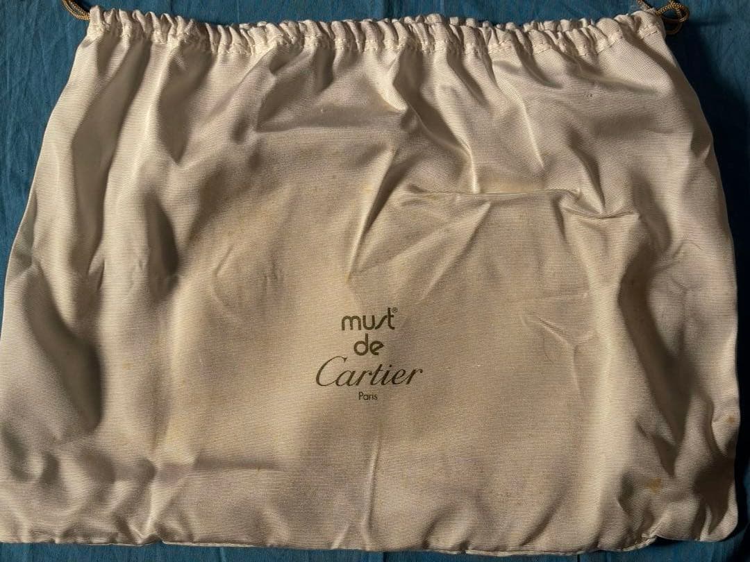 Cartier レザー クラッチバッグ レッド 箱付き