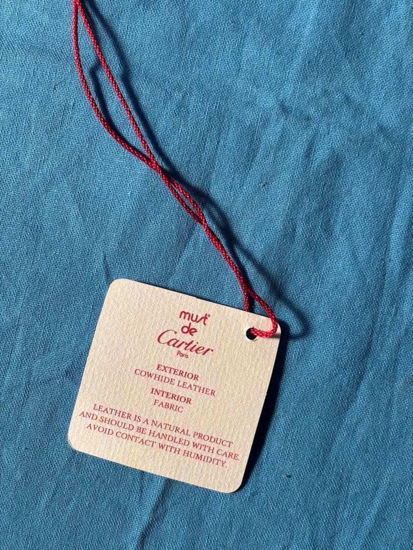 Cartier レザー クラッチバッグ レッド 箱付き