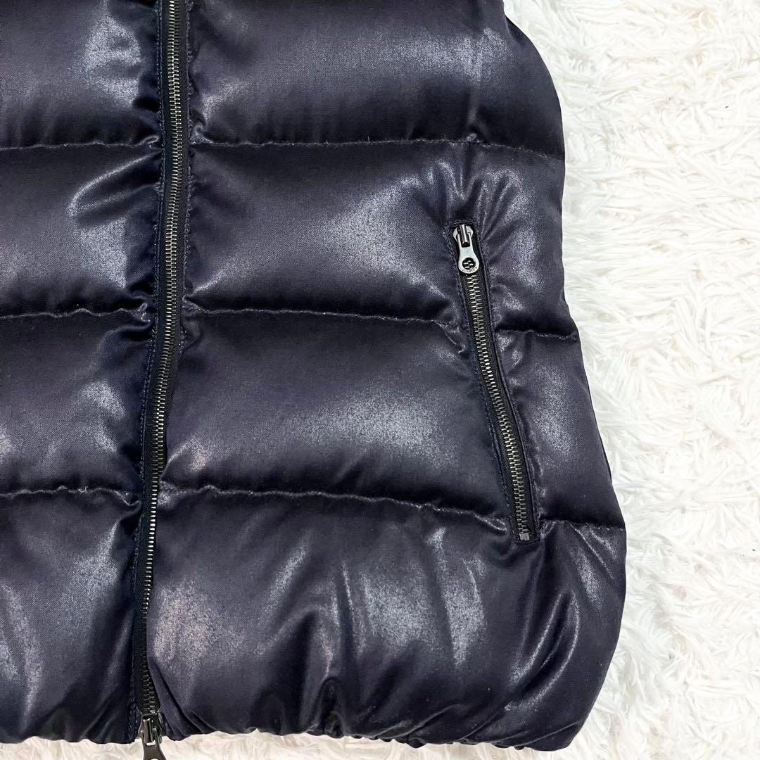 美品　デュベティカ　FEBEDUE　ダウンベスト　別注　カシミヤ混　42　紺