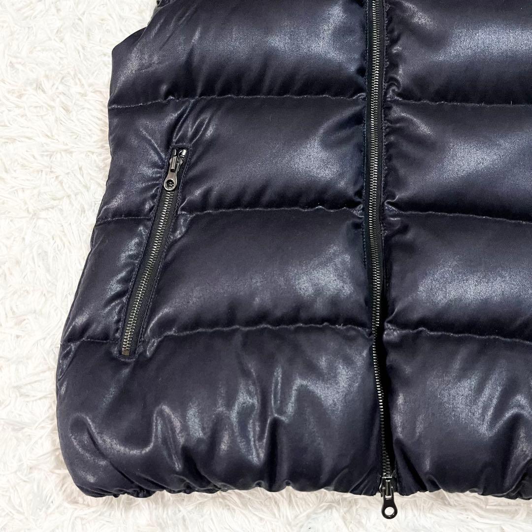 美品　デュベティカ　FEBEDUE　ダウンベスト　別注　カシミヤ混　42　紺