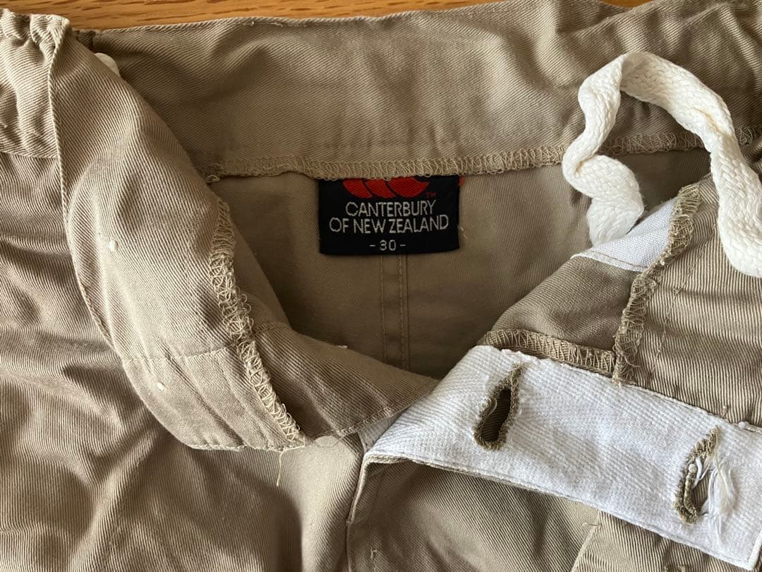 【貴重】カンタベリー／イングランド型ラグビーパンツ（ブラウン・中古）30インチ