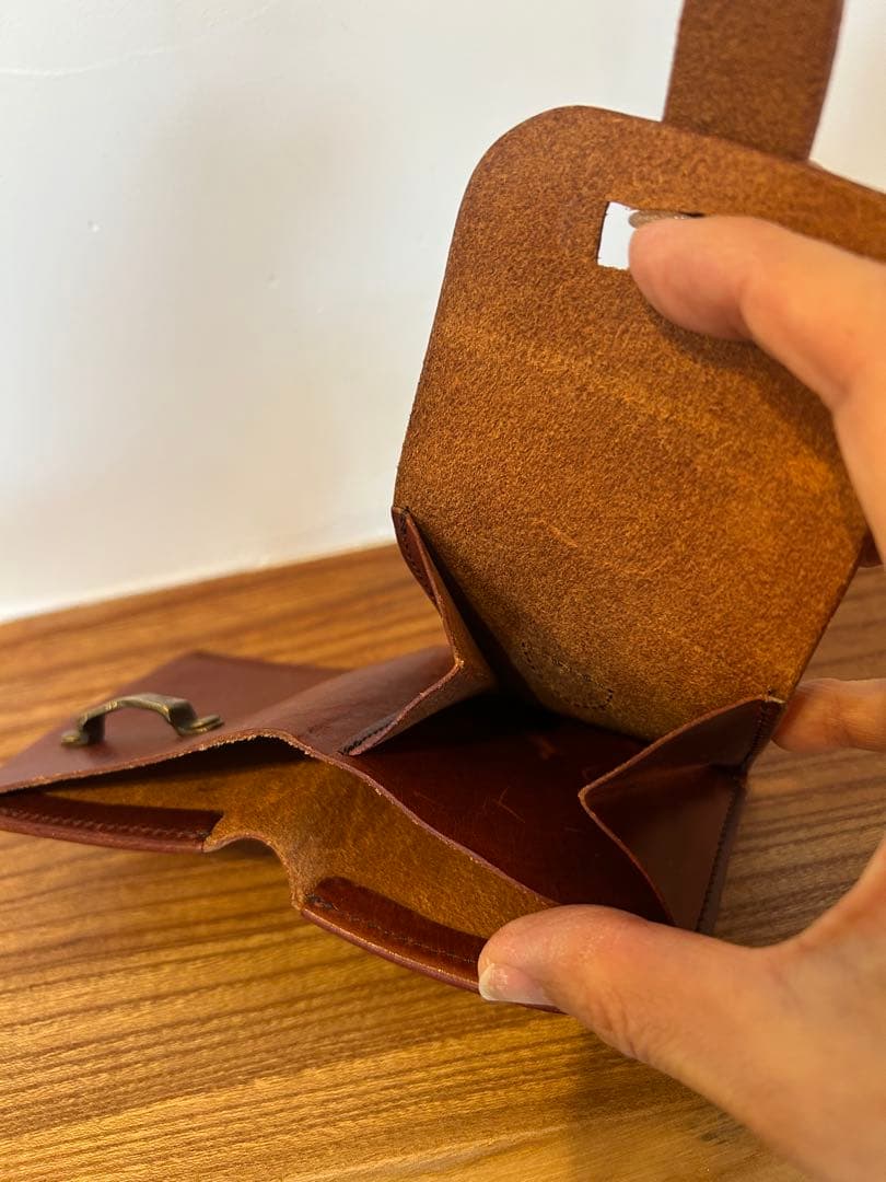 池之端銀革店　Haru Garson Compact Wallet