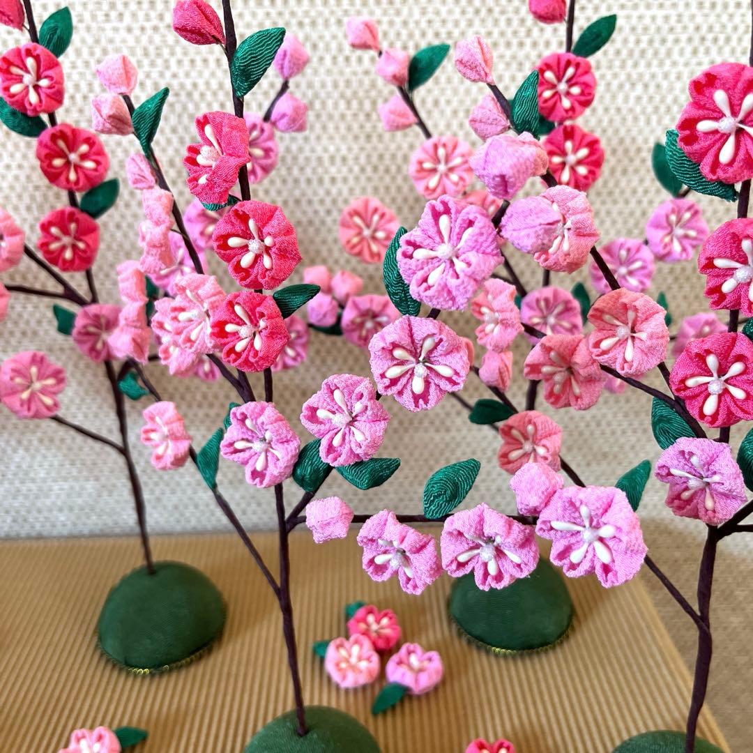 つまみ細工　桜の木　7本セット【りりー様オーダー分】