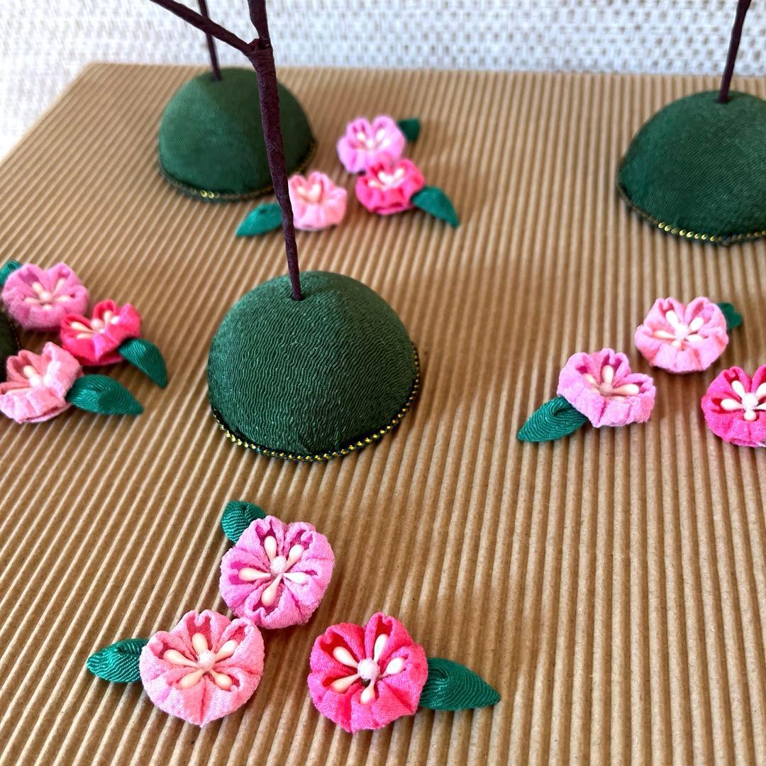 つまみ細工　桜の木　7本セット【りりー様オーダー分】