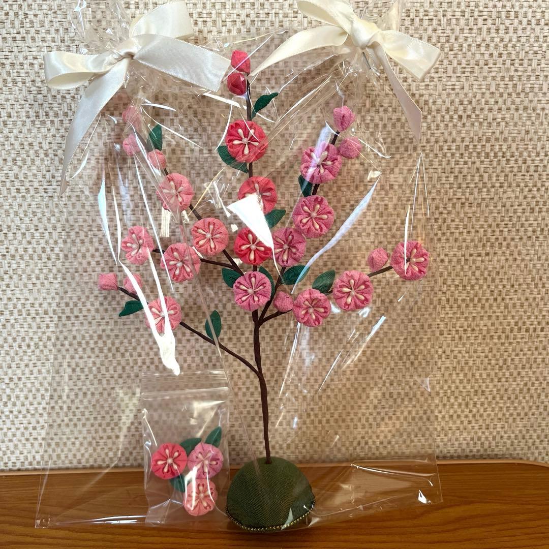 つまみ細工　桜の木　7本セット【りりー様オーダー分】
