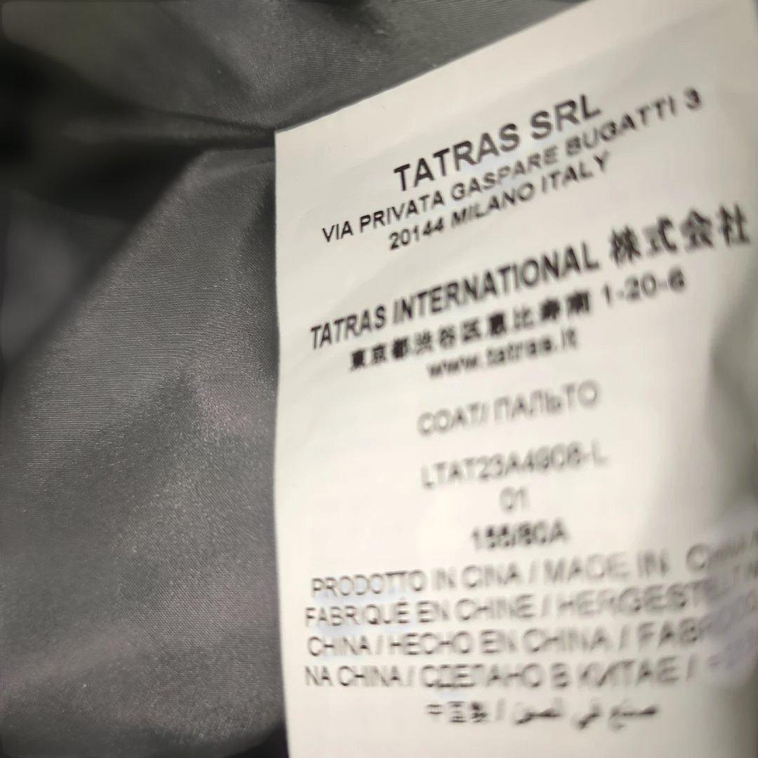 ★美品★TATRAS ブラックファーコートS