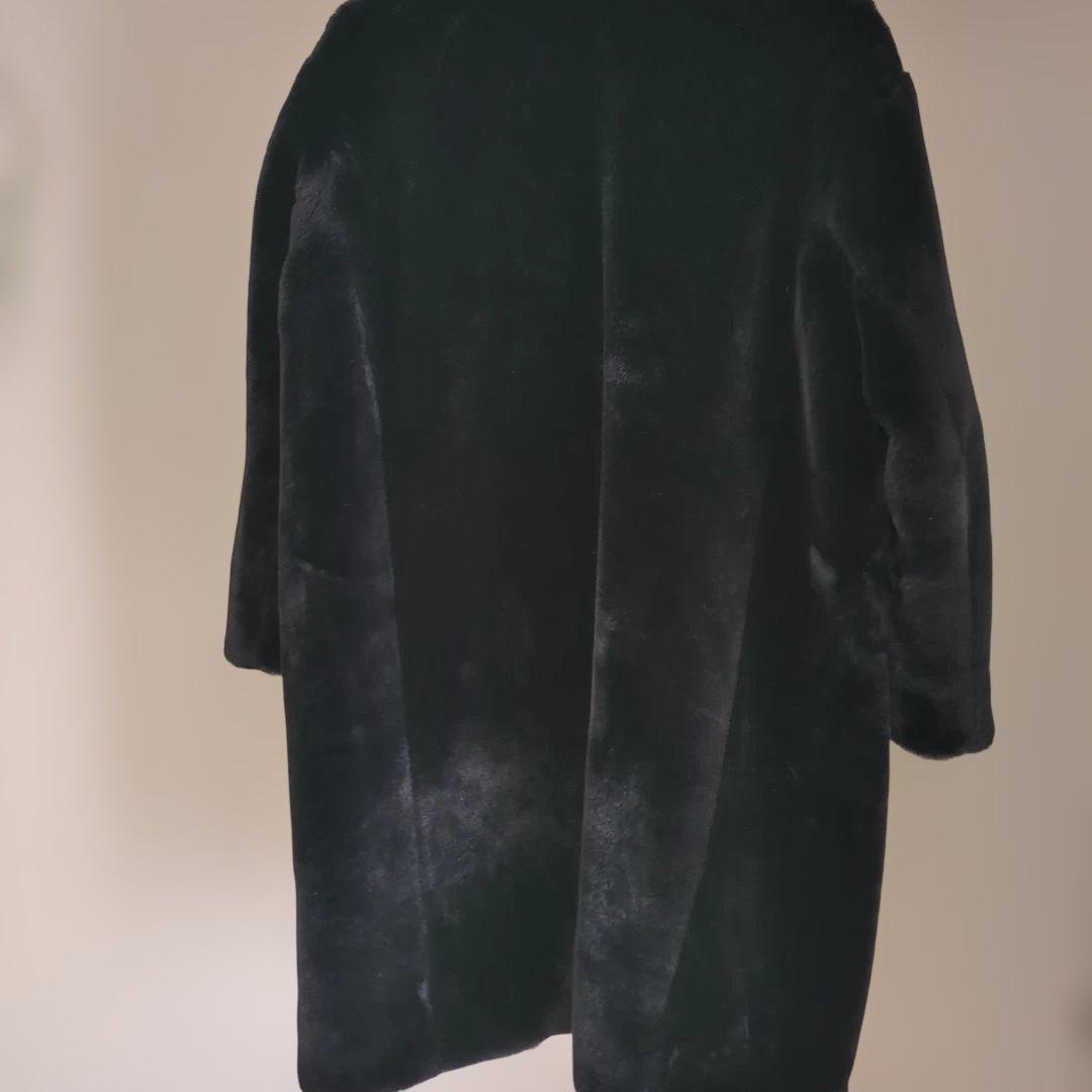 ★美品★TATRAS ブラックファーコートS