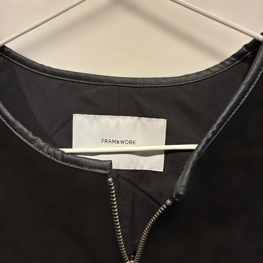 【美品】FRAMeWORK ボアベスト25AW