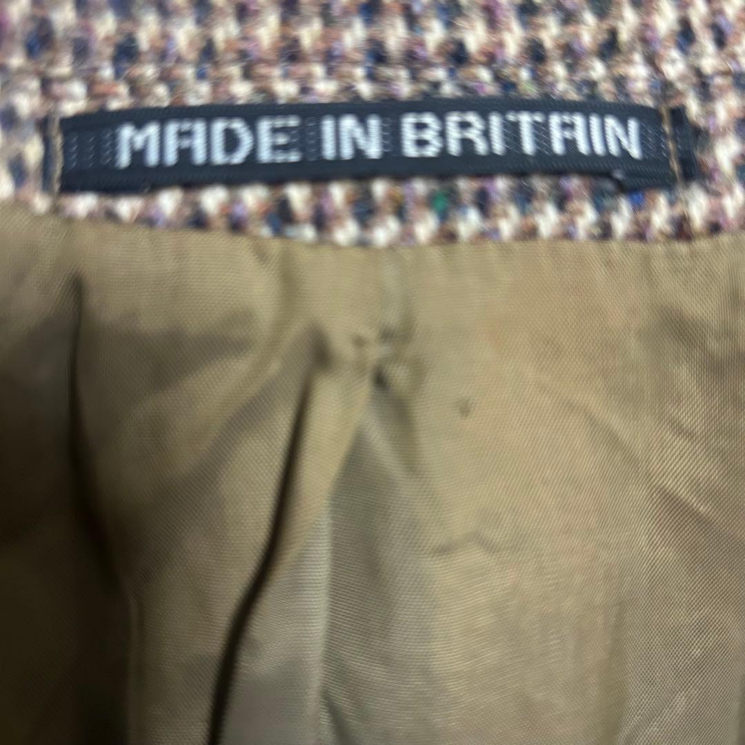美品 Dunn&Co ハリスツイード テーラード ジャケット 英国製 チェック