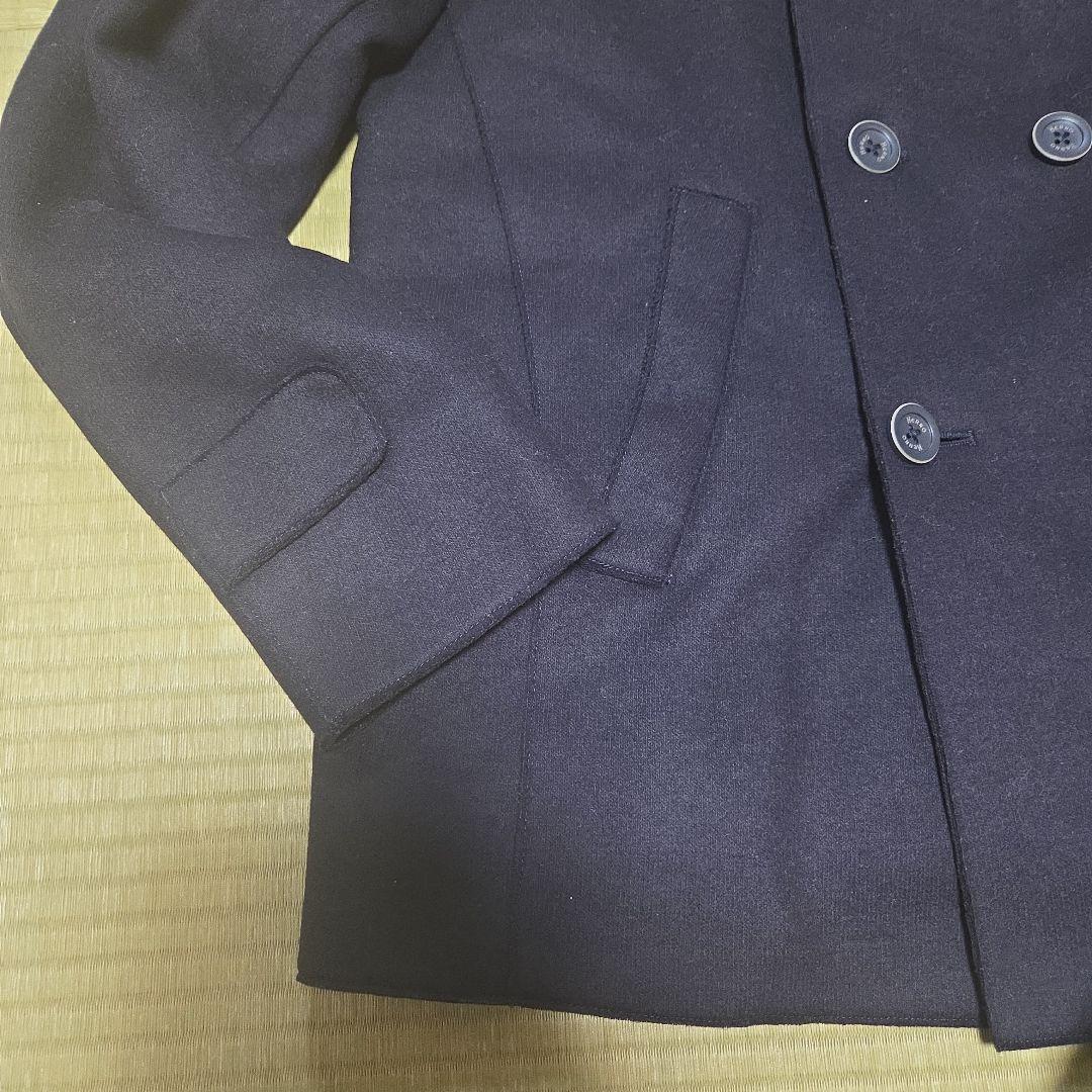 HERNO サイズ52 IN-TECH 代替ダウン Pコート 防寒 ウール 紺