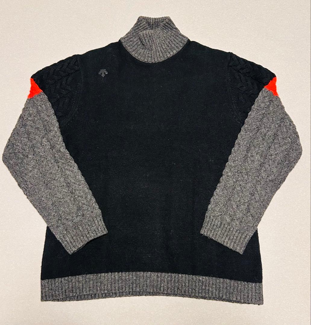 DESCENTE GOLF デサントゴルフウェア ハイネック ニットセーター　S